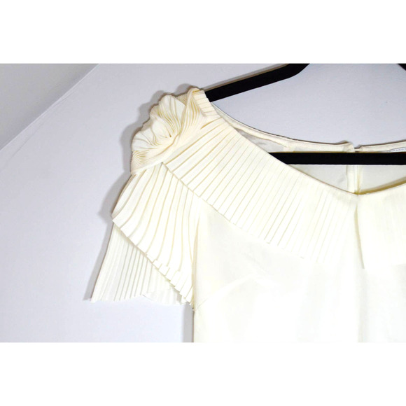 Leifsdottir Anthropologie White Cream Blouse size 2 - Picture 3 of 8